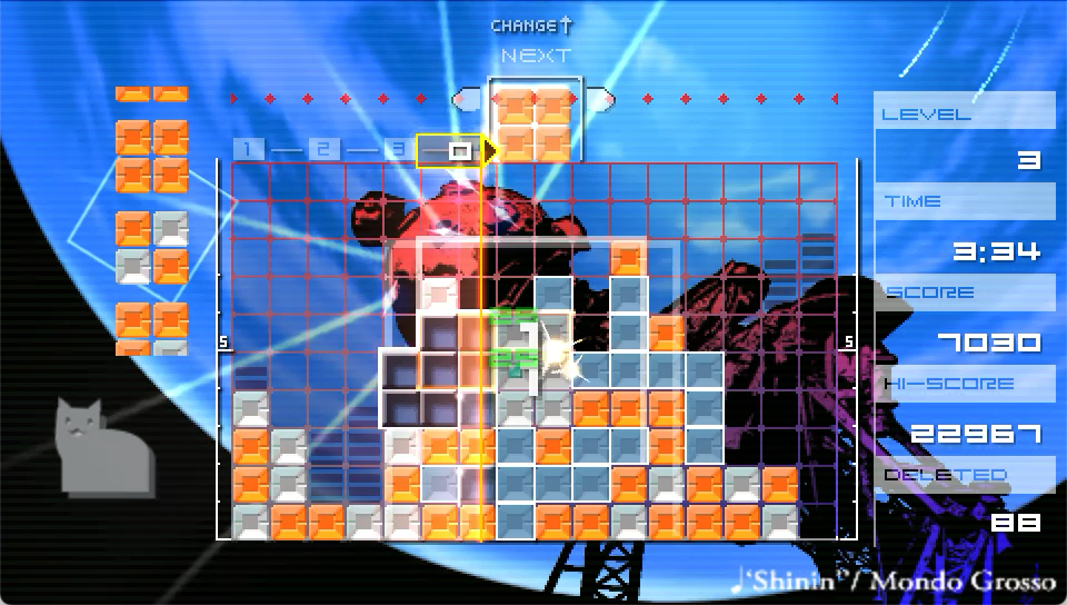 Lumines: Puzzle Fusion screenshot