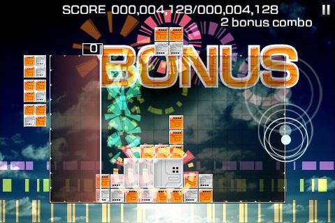 Lumines Touch Fusion screenshot